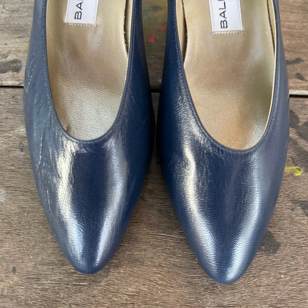 Balenciaga Women's Metallic Blue Heels - Picture 2 of 9